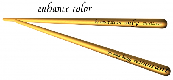 Creation of Chopsticks as Business Card: Step 4